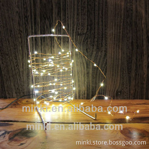 Minki 1-10 M Silver or Copper Battery Support Christmas LED String Light
